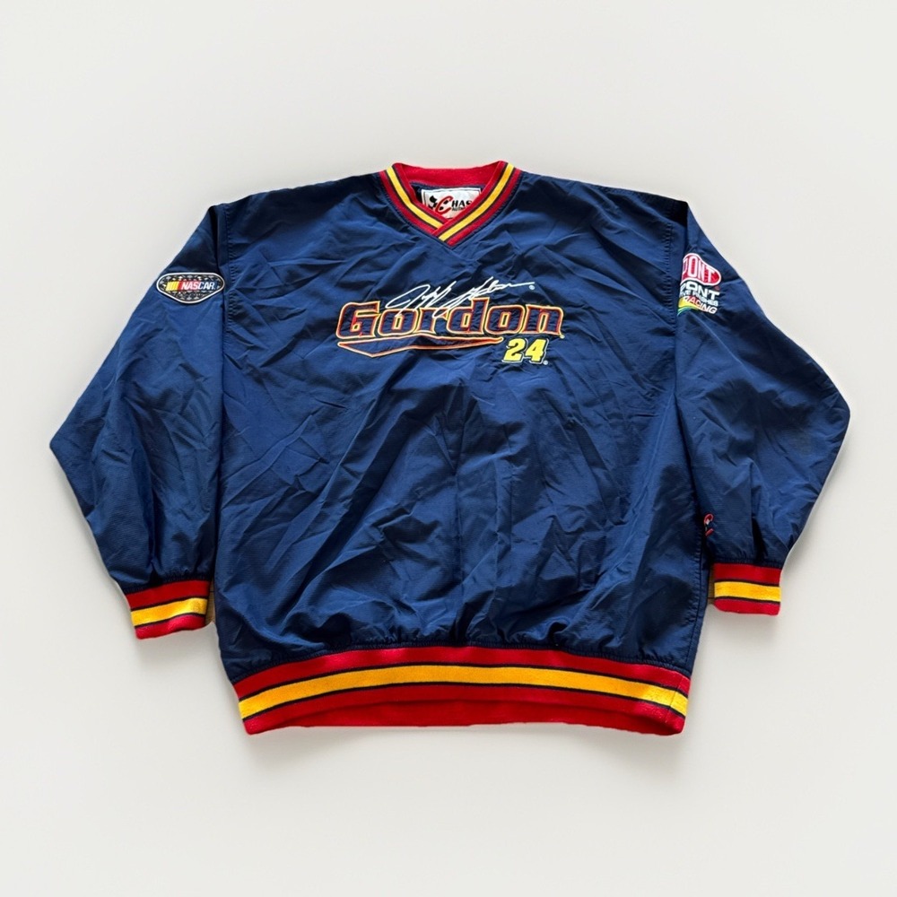 Vintage Jeff Gordon Pullover Jacket Mens 2XL Windbreaker NASCAR Chase Authentics